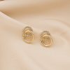 925 Silver Needle Circle Simple And Stylish Earrings