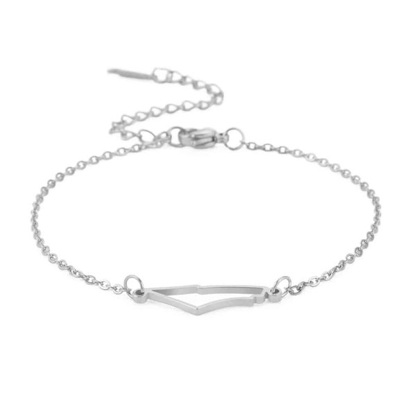 Irregular Hollow Mountain Pendant Bracelet Girls Temperament Jewelry
