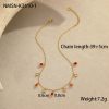 Multicolor Zircon Tassel Pendant Necklace