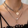 Original Eye Pendant Multi-layer Twin Necklace For Women