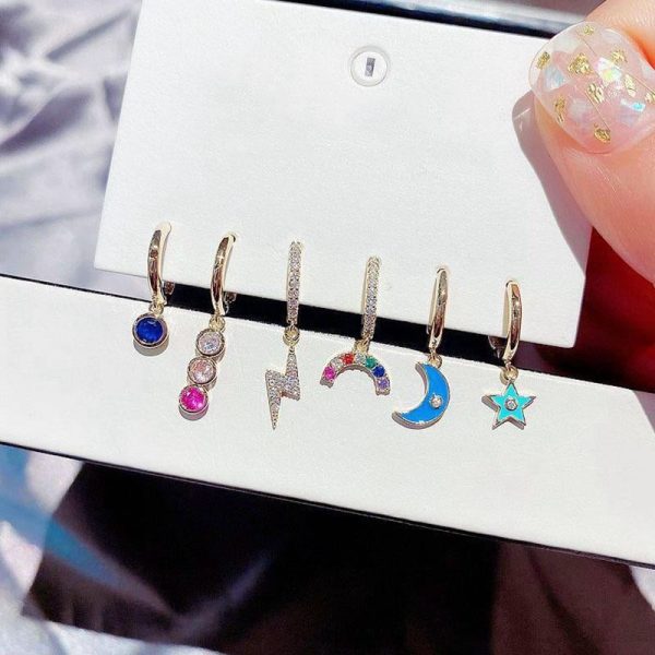 High-end Light Luxury All-match Earrings  New Set