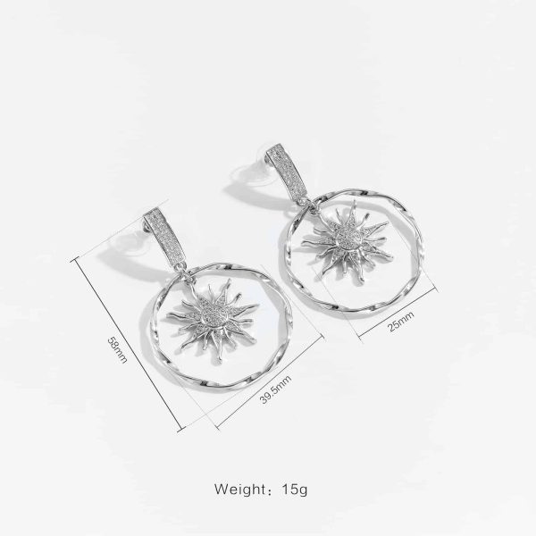Fashion Premium Design Sense Earrings Circle Pendant Earrings