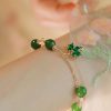 Women's New Chinese Zircon Maple Leaf Pendant Adjustable