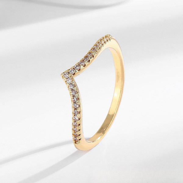 Ins Micro Inlaid Zircon Small Gang Drill Fashion Temperament Ring