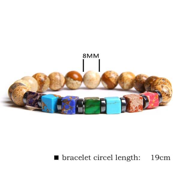 Natural Stone Seven Chakra Bracelet
