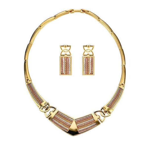 Exaggerated Jewelry Set Alloy Chain Two-piece Set