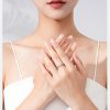S925 Loving Heart In Sterling Silver Zircon Ring Light Luxury
