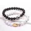 Stone Rugby Bead Bracelet