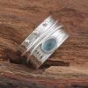 Fashion Natural Gemstone Women's Handmade Ring