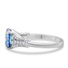925 Silver 3 Karat Moissanite Row Diamond Ring Female