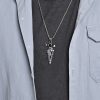 Nordic Retro Viking Text Stainless Steel Necklace