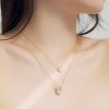 S925 Sterling Silver Necklace Women's Oval
