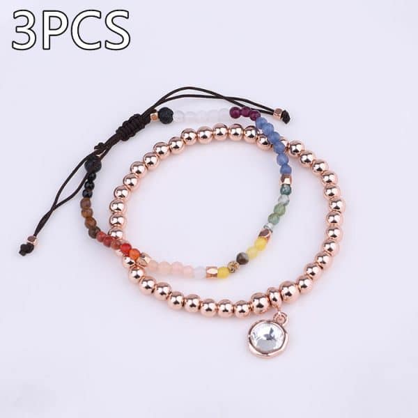 Twelve Constellation Mixed Stone Bracelet