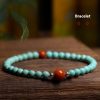 Turquoise With South Red Persimmon Red Bracelet