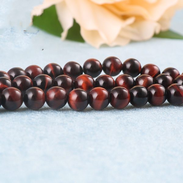 Red Tiger Eye Stone Loose Beads Diy Jewelry Accessories