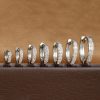 Trendy Circle Zircon Perforated Stud Earrings