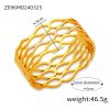 Fashion New Personalized Titanium Steel Gold-plated Diamond Geometric Bracelet