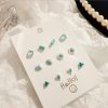 Sterling Silver Needle Stud Earrings Women's Set Small Delicate Eardrops Bone Nail
