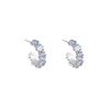 Fashion C- Shaped Circle Female Earrings