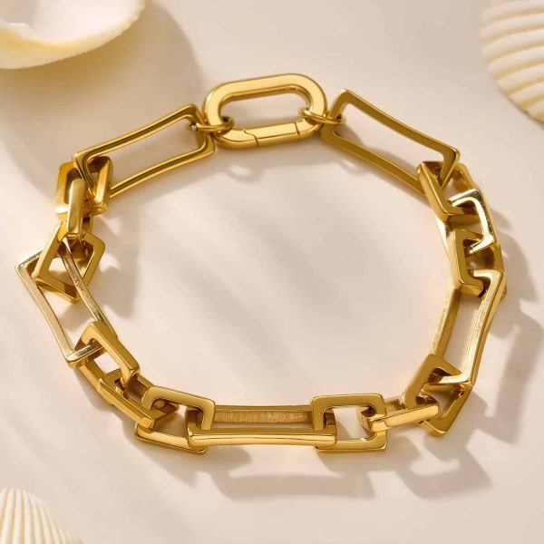 Square Hollow Chain Bracelet For Women