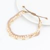 Multi-layer Winding Natural Stone Beaded Alloy Bracelet