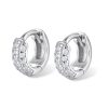 Amy Chunky Paved Hoops Earrings