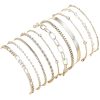 Multi-layer Twin Chain Bracelet Alloy Heart Ball Bracelet