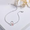 Heart-shaped Pendant Bracelet Cute Elephant Mother Bracelet Female Gift