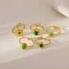 Fashion Natural Stone Turquoise Ring