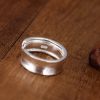 Open Ring Korean Frosted Sterling Silver Ring Sterling Silver Ornament