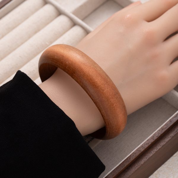New Chinese Retro Ethnic Style Wooden Art Bracelet