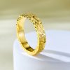 S925 Entire Sterling Silver Crushed Ice Ring