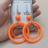 High Sense Hollow Out Stitching Circle Ear Rings Female