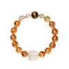 Women's Ethnic Style Carved Citrine Bracelet