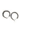 Ear Ring Circle Broken Silver Needle Retro Stud Earrings