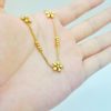 Flower-shaped Gold-plated Korean-style Fashion Pull Bracelet