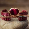 Women's Jewelry Bracelet Heart Shaped Imperial Stone