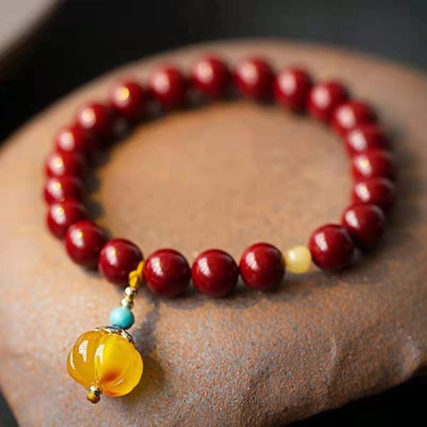 Fashion Personalized Gold Cinnabar Bracelet For Women