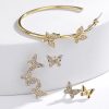 New butterfly earring set combination