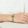 Corn Knot Hetian Jade Safety Buckle Bracelet