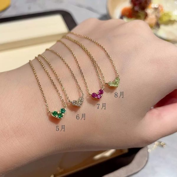 January-December Love Birthstones Necklace Niche