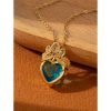 Sweet Colorful Love Romantic All-match Exquisite Niche Zircon Necklace