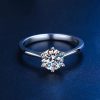 Moissanite Diamond Ring Carat Classic Couple