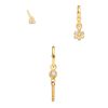 Fashion Ins Style Flower Earrings 3-piece Combination Set