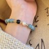 New Chinese Style Natural Stone Burma Jade Safety Buckle Bracelet