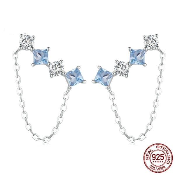 Delicate Stone Stud Earrings Synthesis