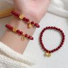 Peace Buckle Gourd Beaded Bracelet Birth Year Red Bracelet