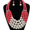 Multi Simulated Pearl Bohemian Jewelry Set