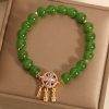 8318a8b4-b056-475b-a8b0-5e3afc4f5d42.jpg Green Jasper Bracelet Female Special-interest Design Pendant