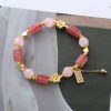 Strawberry Crystal Sweet Bracelet With A Little Heart